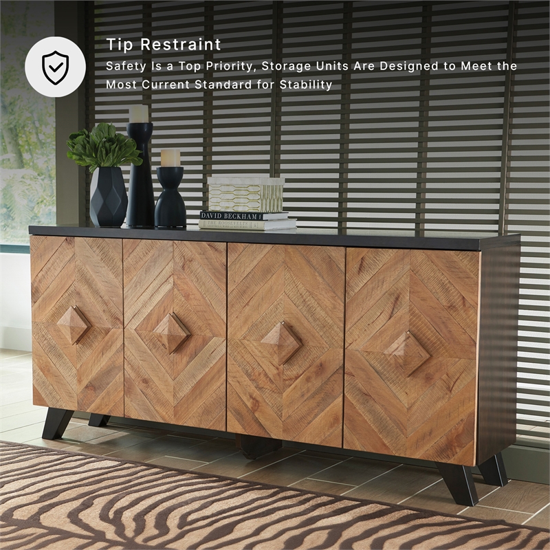 Signature Design by Ashley Robin Ridge Sideboard in Brown
