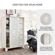 Signature Design by Ashley Paxberry 5-Drawer Door Chest in White Wash