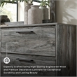 Signature Design by Ashley Baystorm 6 Drawer Double Dresser in Smokey Gray