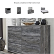 Signature Design by Ashley Baystorm 6 Drawer Double Dresser in Smokey Gray