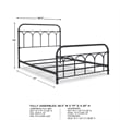 Signature Design by Ashley Nashburg Full Metal Spindle Bed in Matte Black