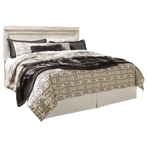 Signature Design by Ashley Bellaby King Panel Headboard in Whitewash