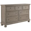 Ashley Furniture Lettner 7 Drawer Dresser in Light Gray