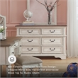Ashley Furniture Realyn Engineered Wood 6 Drawer Double Dresser in Mahogany