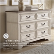 Ashley Furniture Realyn Engineered Wood 6 Drawer Double Dresser in Mahogany