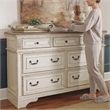 Signature Design by Ashley Realyn 7-Drawer Dresser in Chipped White/Brown
