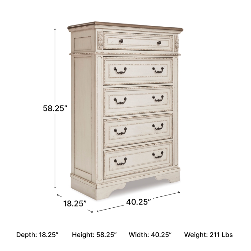 Signature Design by Ashley Realyn 5 Drawer 40