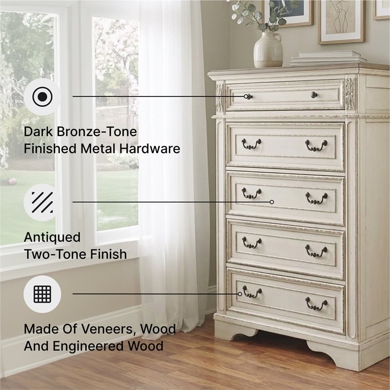 Signature Design by Ashley Realyn 5 Drawer 40