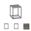 Ashley Furniture Wadeworth 3 Piece Coffee Table Set in Dark Metallic and Black