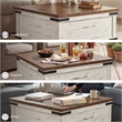 Signature Design by Ashley Wystfield Storage Coffee Table in Vintage White