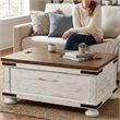 Signature Design by Ashley Wystfield Storage Coffee Table in Vintage White