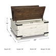 Signature Design by Ashley Wystfield Storage Coffee Table in Vintage White