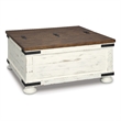Signature Design by Ashley Wystfield Storage Coffee Table in Vintage White