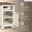 Signature Design by Ashley Realyn Storage End Table with USB Ports in White