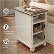 Signature Design by Ashley Realyn Storage End Table with USB Ports in White