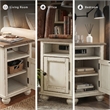 Signature Design by Ashley Realyn Storage End Table with USB Ports in White