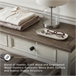 Ashley Bolanburg Engineered Wood 2-Drawer Console Table in Antique White