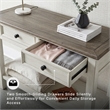 Ashley Bolanburg Engineered Wood 2-Drawer Console Table in Antique White