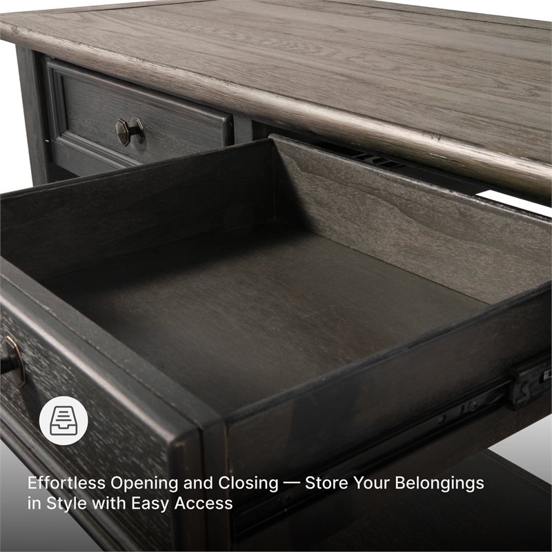 Signature Design by Ashley Tyler Creek 2 Drawer Console Table in Grayish Brown