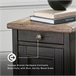 Signature Design by Ashley Tyler Creek Storage End Table with USB Ports in Gray