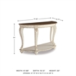 Signature Design by Ashley Realyn Console Table in Chipped White and Brown
