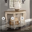 Signature Design by Ashley Realyn Console Table in Chipped White and Brown