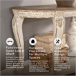Signature Design by Ashley Realyn Console Table in Chipped White and Brown