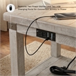 Signature Design by Ashley Carynhurst End Table in Whitewash and Gray