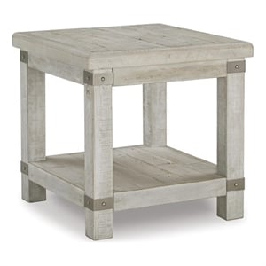 Signature Design by Ashley Carynhurst End Table in Whitewash and Gray