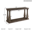 Signature Design by Ashley Johnelle Console Table in Gray