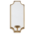 Ashley Dumi Metal and Mirrored Glass Wall Sconce Candle Holder in Gold