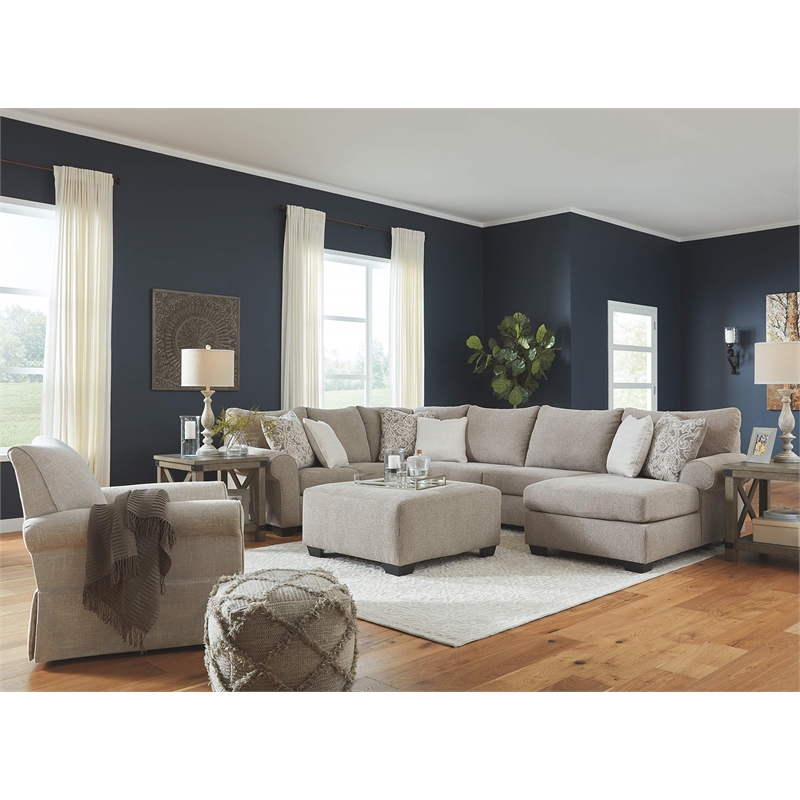 Signature Design by Ashley Searcy Swivel Glider in Quartz