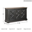 Signature Design by Ashley Tyler Creek Server in Black and Gray