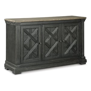 Signature Design by Ashley Tyler Creek Server in Black and Gray