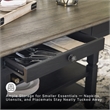 Ashley Furniture Tyler Creek Wine Rack Counter Height Dining Table in Black