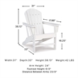 Signature Design by Ashley Sundown Treasure Adirondack Chair in White