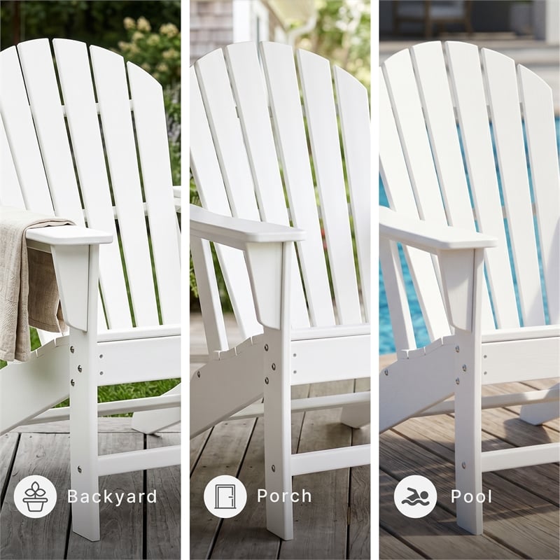 Signature Design by Ashley Sundown Treasure Adirondack Chair in White