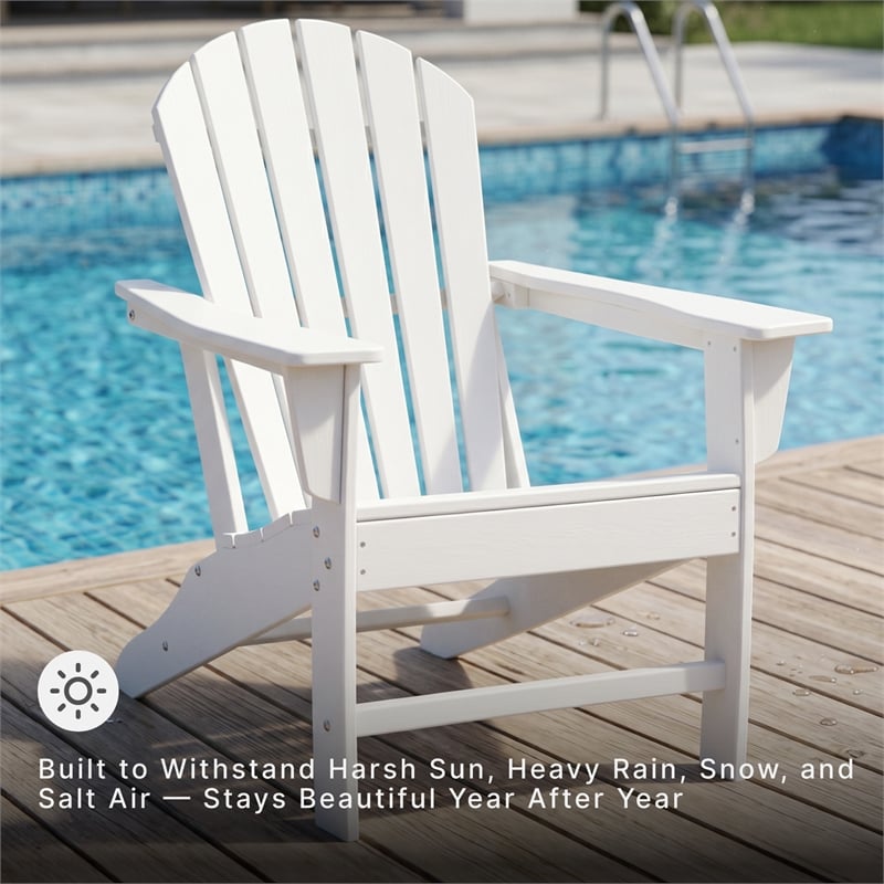 Signature Design by Ashley Sundown Treasure Adirondack Chair in White