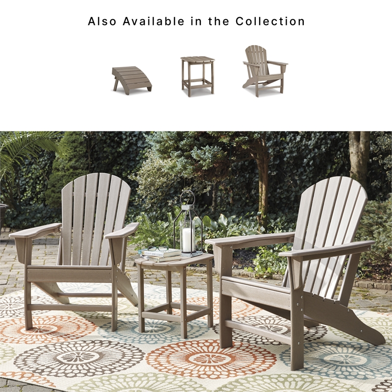 Signature Design by Ashley Sundown Treasure Adirondack Chair in Grayish Brown