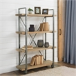 Signature Design by Ashley Forestmin 4 Shelf Bookcase in Brown and Black