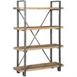 Signature Design by Ashley Forestmin 4 Shelf Bookcase in Brown and Black
