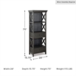 Signature Design by Ashley Tyler Creek 3 Shelf Bookcase in Black and Gray