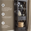 Signature Design by Ashley Tyler Creek 3 Shelf Bookcase in Black and Gray