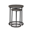 Ashley Briarsboro 2 Piece Nesting End Table Set in Gray and Black