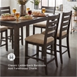 Ashley Furniture Rokane 7 Piece Dining Table Set in Brown