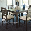 Ashley Furniture Rokane 7 Piece Dining Table Set in Brown
