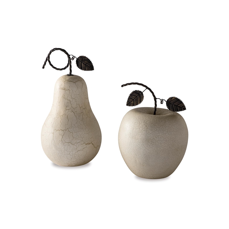 Ashley Bidelia 2 Piece Sculpture Set in Antique White and Bronze