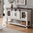Signature Design by Ashley Valebeck 4 Door Server in White and Brown