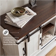 Signature Design by Ashley Valebeck 4 Door Server in White and Brown