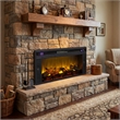 Signature Design by Ashley Electric LED Fireplace Insert in Black